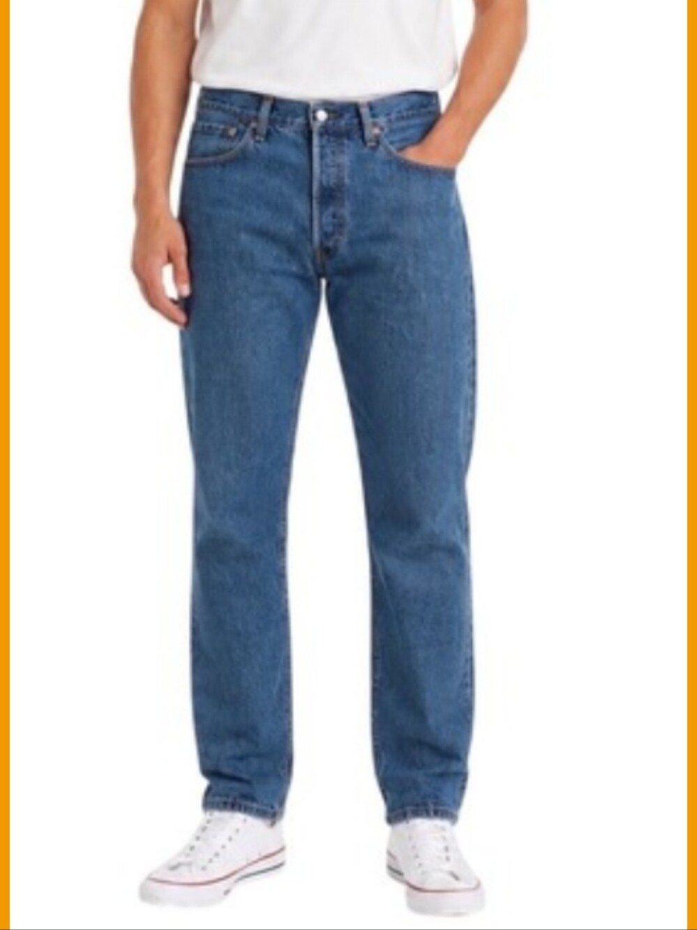 Levi's 501 Original Fit Jeans Men 28x30 Blue Straight Leg Button Fly Denim